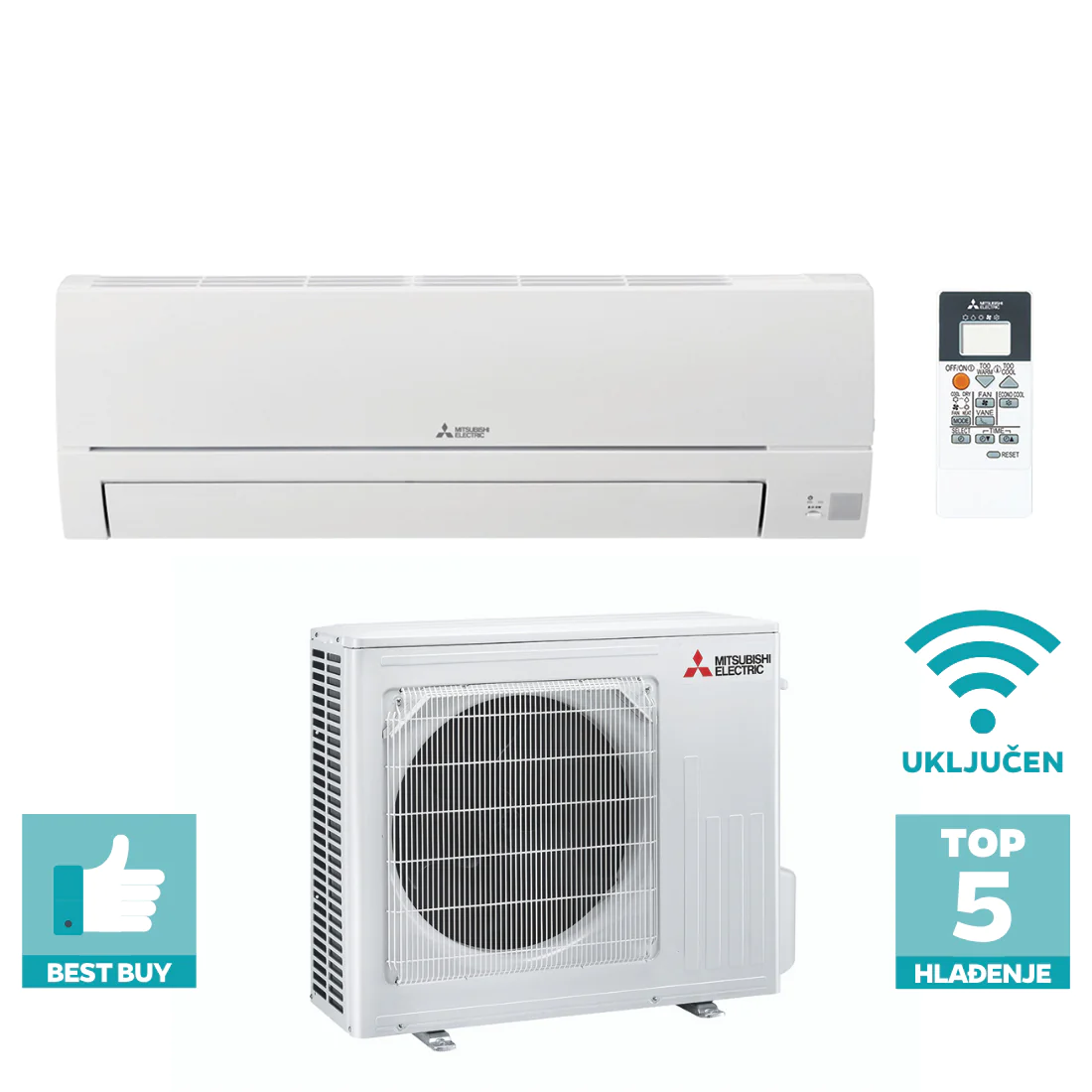 Mitsubishi Electric Standard Eco Inverter 6.1 kW - Cooling net