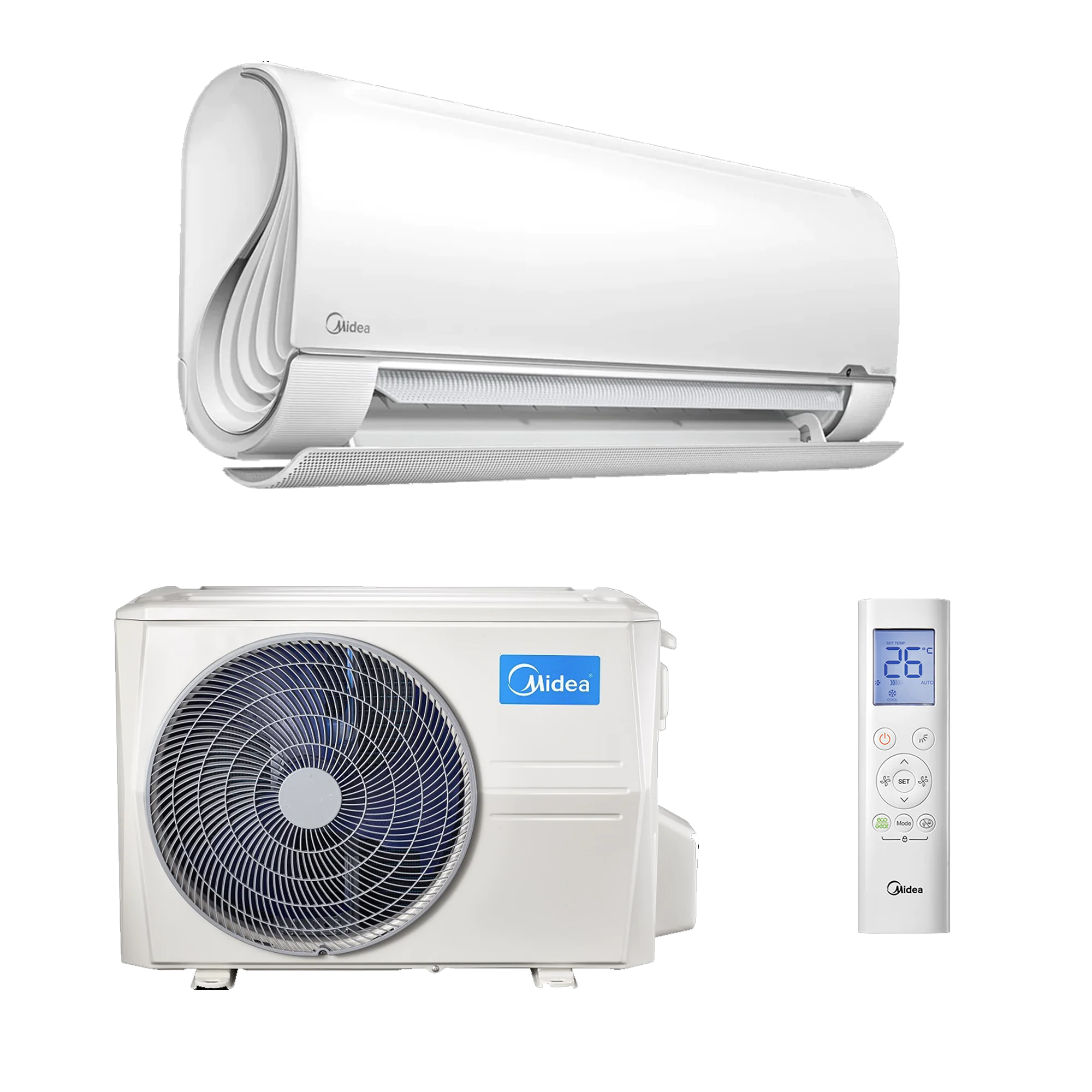 Midea BREEZELEES-S (MSFAAU-12HRFN8-I / MSFAAU-12HRFN8-O) 3,51 / 3,81 kW - Cooling net