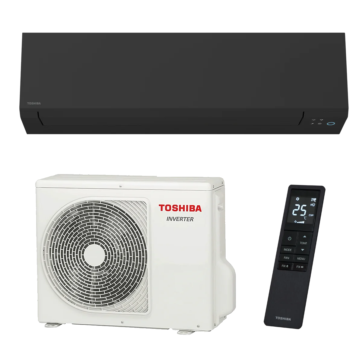 TOSHIBA SHORAI EDGE BLACK (RAS-B24G3KVSGB-E / RAS-24J2AVSG-E1*)  7 / 8 kW - Cooling net