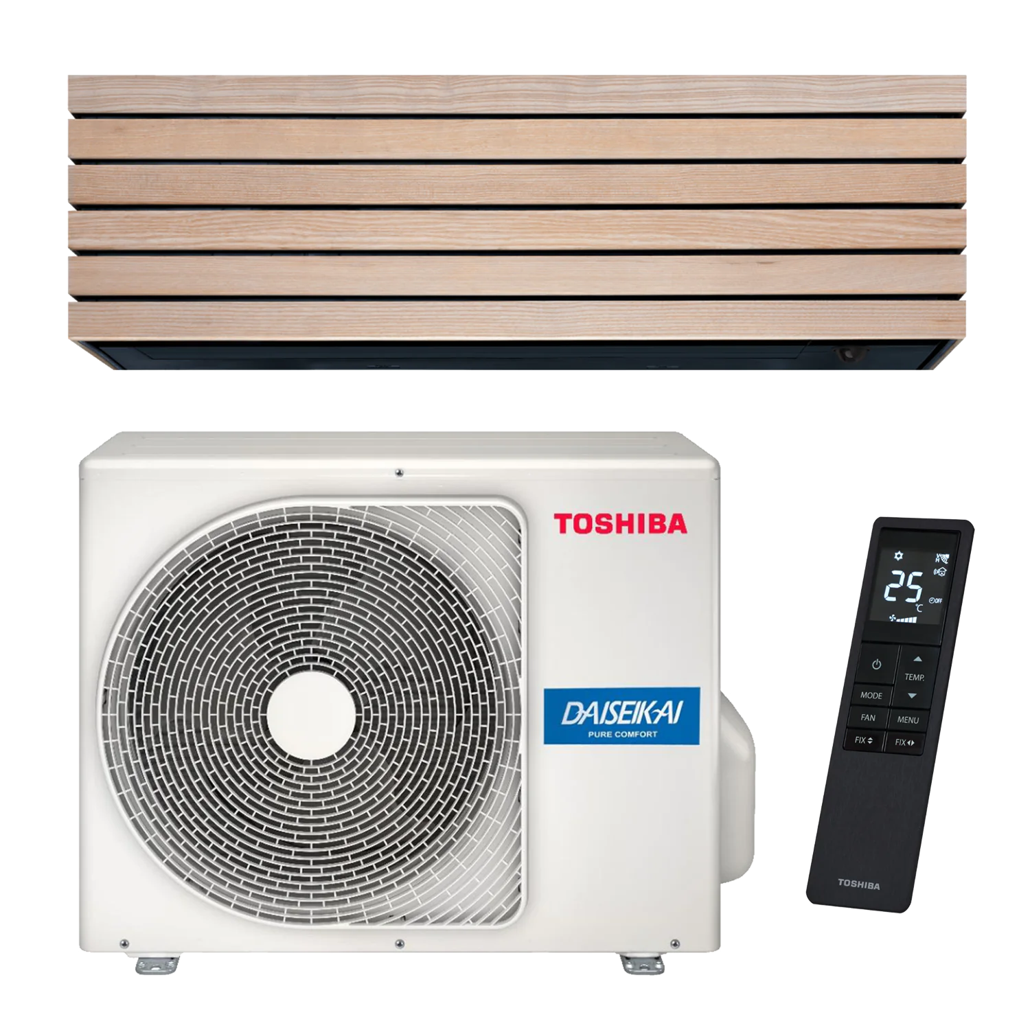TOSHIBA DAISEIKAI 10 – WOOD (RAS-B18S4KVDG-E / RAS-18S4AVPG-E)  5 / 6 kW - Cooling net