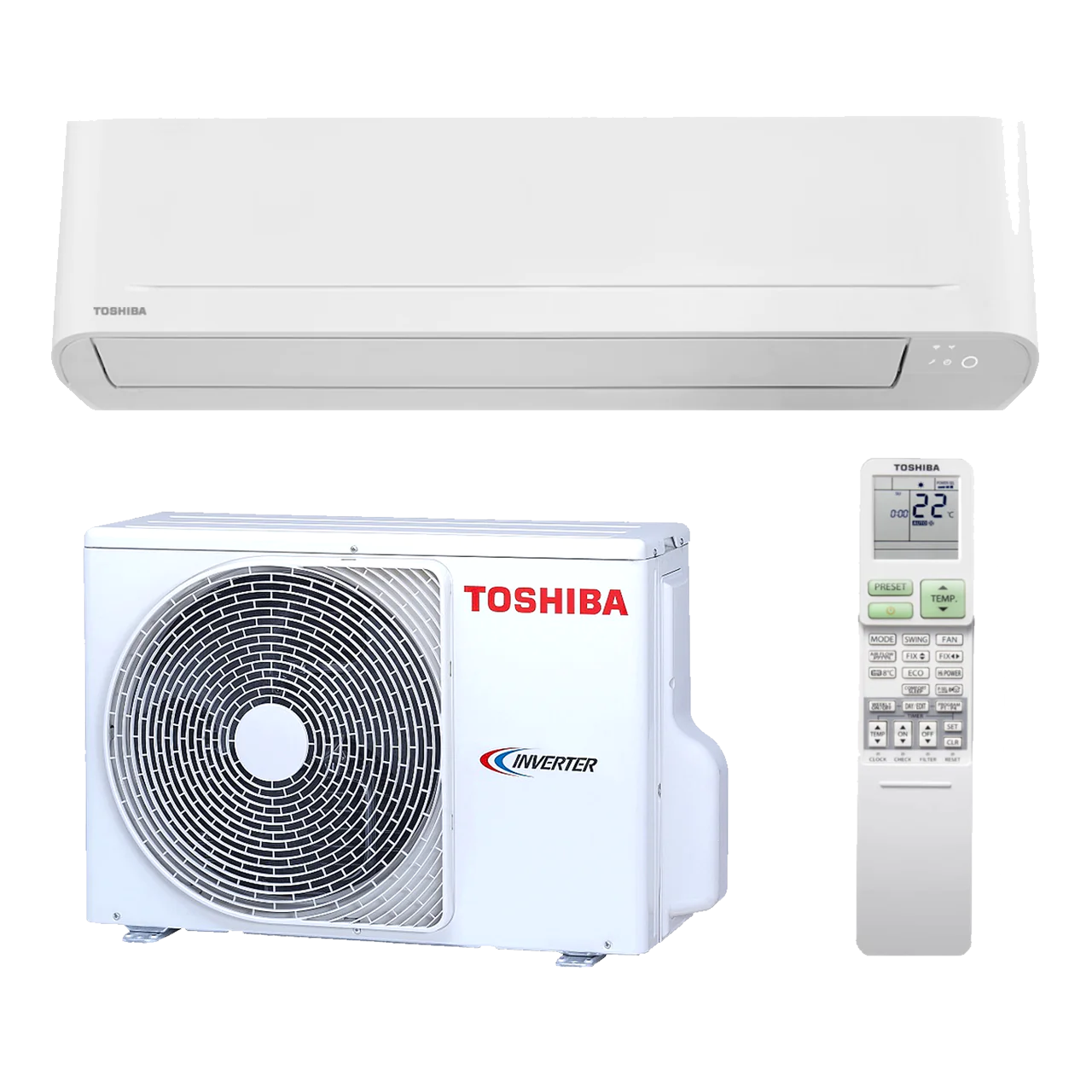 TOSHIBA KLIMA UREĐAJ SEIYA NEW (RAS-B10E2KVG-E / RAS-10E2AVG-E)  2,5 / 3,2 kW – INVERTER - Cooling net